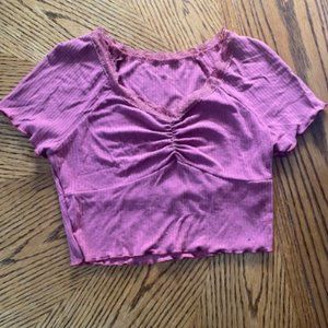 Pink Crop Top